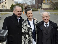 Kiska s dcérou Natáliou a otcom Andrejom