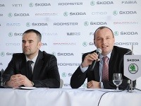 vľavo moderátor tlačovej konferencie Slavo Jurko, vpravo Bc. Jozef Suroviak, riaditeľ spoločnosti IMPA Bratislava