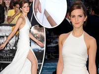 Emma Watson uchvátila na londýnskej premiére snímky Noe. Jej outfit však odhalil zoštíhľujúce tajomstvo.