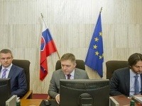 Peter Pellegrini, Robert Fico a Robert Kaliňák Peter Pellegrini, Robert Fico a Robert Kaliňák