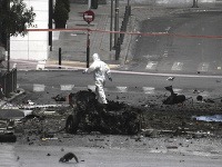 Výbuch pred gréckou centrálnou bankou