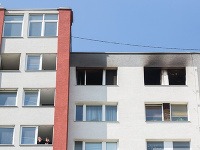 Požiar na Holíčskej ulici v Bratislave