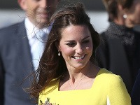 Kate Middleton v žltej róbe navštívila Sydney s Princom Williamom a synom Georgeom.