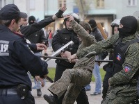 Krvavá demonštrácia v Donecku