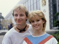 Petr Sepéši a Iveta Bartošová v roku 1985