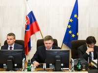 Peter Pellegrini, Robert Fico a Robert Kaliňák Peter Pellegrini, Robert Fico a Robert Kaliňák