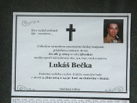 Exsuperstarista Lukáš Bečka mal pohreb v utorok popoludní v Senici. 