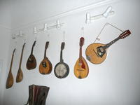 V múzeu prezentujú rozličné strunové nástroje.