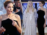 Kostnatá Angelina Jolie v útlej postave predbehla aj 16-ročnú kolegyňu Elle Fanning.