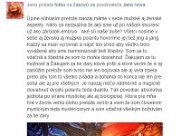Jana Nová sa na Facebooku rozpísala o harmónii mužského a ženského princípu. 