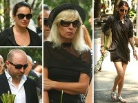 Známe tváre nášho šoubiznisu sa v piatok lúčili s Vojtechom Hronom. 