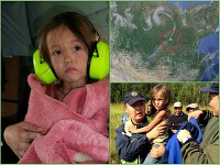 Karinu (3) po 11 dňoch v sibírskej tajge zachránilo jej šteniatko. Karinu (3) po 11 dňoch v sibírskej tajge zachránilo jej šteniatko.