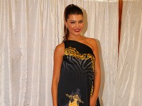 Medzi modelkami sa na módnej prehliadke objavila aj minuloročná Miss Slovensko Karolína Chomisteková. 
