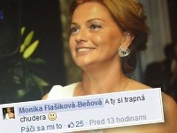 Monika Flašíková Beňová sa s neprajníkmi nemazná. 