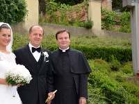 Richard Rybníček a jeho novomanželka Lucia Rybníčková