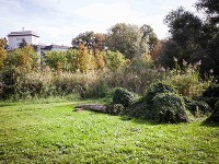 Pohľad na staromestskú záhradu Prügerka Pohľad na staromestskú záhradu Prügerka
