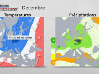 Francúzska predpoveď počasia na zimu ukazuje, že studená zima sa bude týkať aj nášho územia