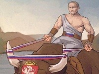 Vladimir Putin ako mýtický Herkules