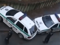 Takto zaparkovali policajti v Banskej Bystrici Takto zaparkovali policajti v Banskej Bystrici