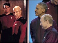 Odev svetových lídrov sa podobá kostýmom, ktoré na sebe mali herci v populárnom seriáli Star Trek