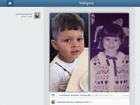 Silvia Kucherenko si na Istagram dala fotografiu seba a svojho syna v rovnakom veku.