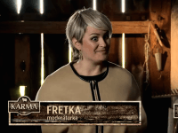Od druhej časti zábavnej šou Kredenc sa parodovaná postava Kvety Horváthovej volala Fretka. 