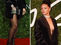 Rihanna prišla do spoločnosti len v saku bez podprsenky a pančuškách. 