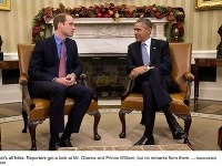 Princ William navštívil prezidenta USA Baracka Obamu