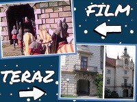 Scéna, v ktorej Kazisvět prichádza požiadať o ruku princeznú so zlatou hviezdou, sa natáčala na českom Zámku Průhonice.