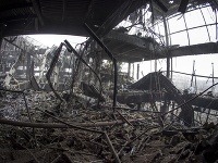 Takto vyzerá letisko v Donecku, zničené dlhotrvajúcimi bojmi medzi ukrajinskou armádou a proruskými separatistami