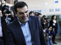 Šéf Syrizy Alexis Tsipras má dôvod na úsmev.