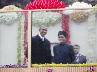 Prezident USA Barack Obama oslávil v Indii Deň republiky po boku premiéra Narendra Modiho.