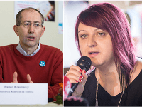Hovorca Aliancie za rodinu Peter Kremský a Jana Jablonická Zezulová z Iniciatívy Inakosť Hovorca Aliancie za rodinu Peter Kremský a Jana Jablonická Zezulová z Iniciatívy Inakosť