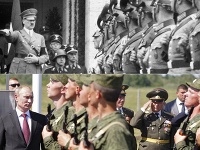 Vladimir Putin pripomína niektorými krokmi Adolfa Hitlera. Vladimir Putin pripomína niektorými krokmi Adolfa Hitlera.