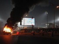 Výtržnosti na futbale v Egypte