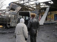 Autobusovú stanicu v Donecku zasiahol granát
