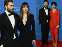 Jamie Dornan na slávnostnej premiére pózoval s kolegyňou Dakotou Johnson, aj s manželkou Ameliou Warner. Jamie Dornan na slávnostnej premiére pózoval s kolegyňou Dakotou Johnson, aj s manželkou Ameliou Warner.