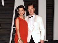 Benedict Cumberbatch  a Sophie Hunter prišli na odovzdávanie Oscarov už ako manželia. 