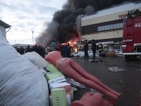 V ruskom meste Kazaň vypukol požiar