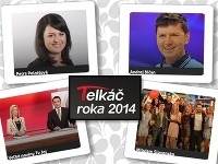 V Telkáči roka 2014 bodovali Petra Polnišová, Andrej Bičan, Veľké noviny Tv Joj, či relácia Milujeme Slovensko. 