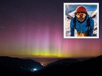 Polárna žiara pozorovaná z Malej Fatry Polárna žiara pozorovaná z Malej Fatry