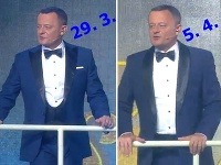 Koľko rozdielov nájdete? Vilo Rozboril si po týžni obliekol takmer identický oblek. 