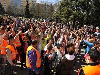 Protestný pochod Rómov v Michalovciach
