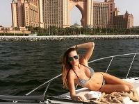 Andrea Verešová si užívala v Dubaji. 