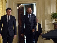 Barack Obama a taliansky premiér Matteo Renzi
