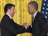 Barack Obama a taliansky premiér Matteo Renzi