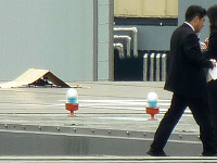 Na streche úradu premiéra Abeho pristál rádioaktívny dron