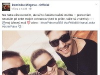 Dominika Mirgová ešte včera pridala fotku na Facebook s bruškom. Dnes je zo speváčky už mamička. 