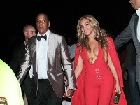 Beyoncé a jej manžel Jay-Z boli neprehliadnuteľní. 
