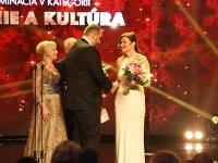 Jana Oľhová získala ocenenie Slovenka roka v kategórii Umenie a kultúra.